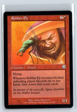 ROBBER FLY - MTG Magic the Gathering Card - Mercadian Masques - Uncommon - Image 1