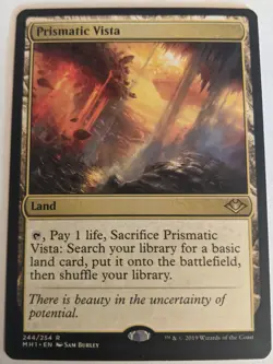 MTG English Magic Card Near Mint Modern Horizons *PRISMATIC VISTA* - Image 1