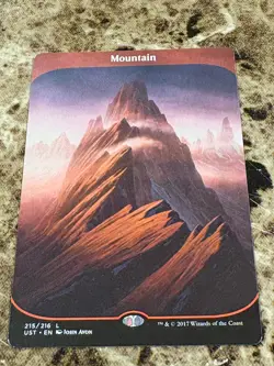 MOUNTAIN Magic MTG Unstable Full Art - Image 1