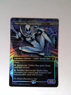 MTG Spectacular Spider-Man (0241) (Borderless) (Textured Foil) - Image 1