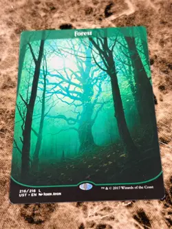 FOREST Magic MTG Unstable Full Art - Image 1