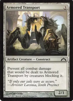 Armored Transport Magic the Gathering MTG M14 Core Set 226/249 Artifact Creature - Image 1