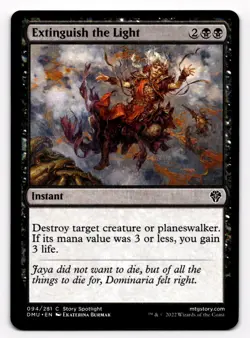 MTG Magic the Gathering Extinguish the Light (94/281) Dominaria United NM - Image 1