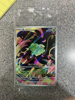 2025 POKEMON BULBASAUR 133/132 SECRET RARE FULL ART HOLO MEGA EVOLUTIONS NM - Image 1
