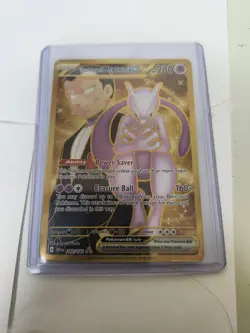 Pokemon TEAM Rocket's Mewtwo ex - Hyper Rare ~ Destined Rivals ~240/182 ~L@@K - Image 5