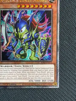 YuGiOh Toon Black Luster Soldier RA03-EN272 1st Edition 25th Anniversary LP/MP - Image 5