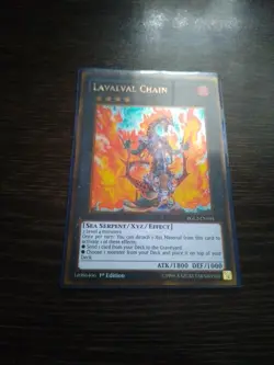 Yugioh Lavalval Chain PGL2-EN044 1ST GOLD Nm - Image 1