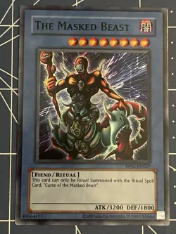2x The Masked Beast RP02-EN027 Retro Pack 2 Yugioh Super Rare (reprint) NM - Image 1