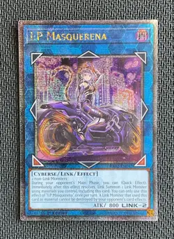 YuGiOh I:P Masquerena RA02-EN042 1st Edition 25th Anniversary Secret Rare LP/MP - Image 2