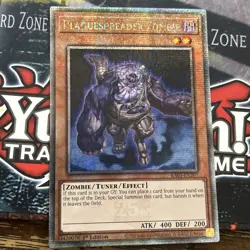 Yugioh Plaguespreader Zombie RA03-EN207 Quarter Century Secret Rare NM 1st Edit - Image 1
