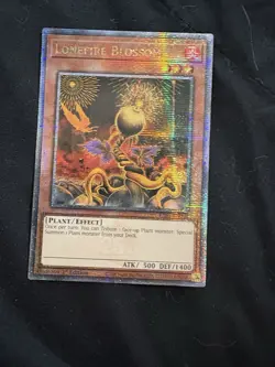 Yugioh Lonefire Blossom RA01-EN002 Quarter Century Secret Rare 1st Ed NM - Image 1