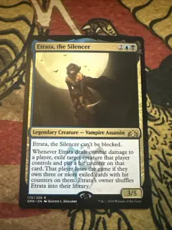 Mtg Magic Ravnica Etrata The Silencer Hologram Misprint Error Card - Image 1