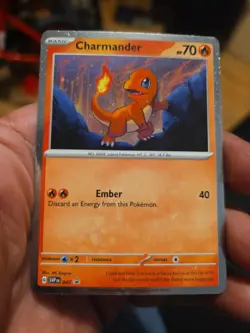 Pokemon Card Charmander 151 Black Star Promo 2023 SVP 047 NM-Mint with Swirl - Image 2