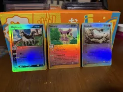 Holo Reverse Pokemon Card Lot Ex Ruby & Sapphire (3) Cards - Image 1