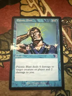 Mtg Magic Time Spiral Time Shifted Panic Blast Missing Ink Misprint Error Card - Image 1