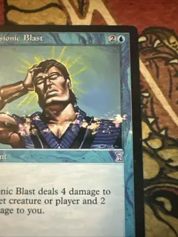 Mtg Magic Time Spiral Time Shifted Panic Blast Missing Ink Misprint Error Card - Image 3