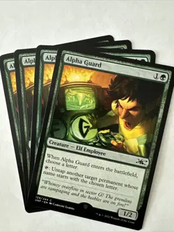 ALPHA GUARD x4 mtg NM-M Unfinity 4 Common | Playset - Image 1