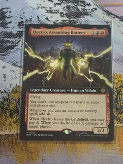 Electro, Assaulting Battery - Extended Art SPM NM MTG - Image 2