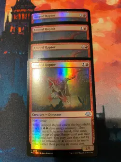 MTG Modern Horizons 3 Amped Raptor Foil x 4 - Image 1