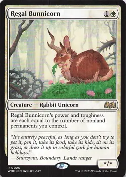 Regal Bunnicorn Wilds of Eldraine Regular - Image 1