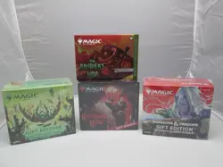 MTG Lot x 4 Gift Edition Bundle Zendikar Rising-D&D-Crimson Vow-Bros War Sealed - Image 1