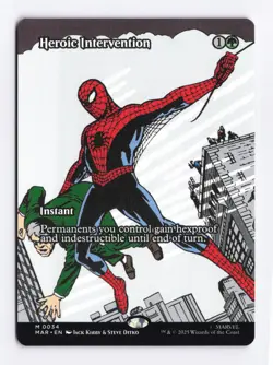 Heroic Intervention (Borderless) (M) MTG Marvel's Spider-Man Eternal-Legal (MAR) - Image 1