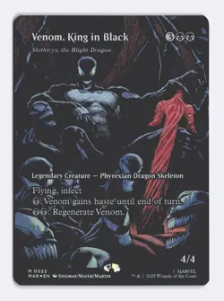 Venom, King in Black (Borderless Foil) (M) MTG Marvel's Spider-Man Eternal-Legal - Image 1