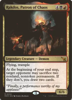 MTG Rakdos, Patron of Chaos Normal NM Murders at Karlov Manor Magic 224 - Image 1
