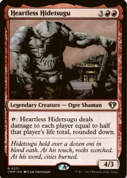 MTG Heartless Hidetsugu Normal NM Commander Masters Magic 231 - Image 1
