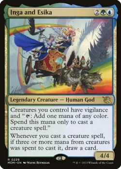 MOM INGA AND ESIKA 1x Rare Magic March of the Machine MTG NM - Image 1
