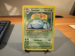 1999 Pokemon TCG Venusaur Holo Rare Card 015/102 Base Set Unlimited - Image 1