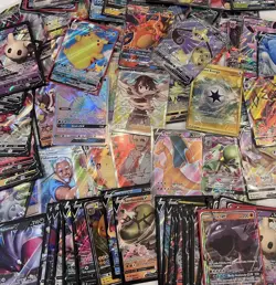 Pokemon Card Lot 50 OFFICIAL TCG Cards w/ ULTRA RARE(V, VMAX, GX), Rainbow, Gold - Image 1