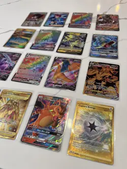 Pokemon Card Lot 50 OFFICIAL TCG Cards w/ ULTRA RARE(V, VMAX, GX), Rainbow, Gold - Image 2