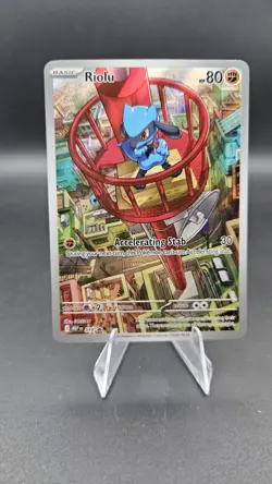 Pokemon Mega Evolution Riolu Black Star Promo #010 - Near Mint - Image 1