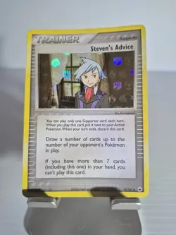 Pokemon TCG: Steven's Advice Trainer 92/101 EX Hidden Legends Holo - Image 1