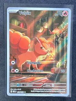 Pokemon TCG | Vulpix # 138/132 Illustration Rare - Mega Evolutions - Fresh Pull - Image 1