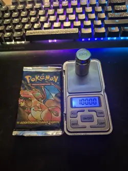 21.34g! HEAVYU! Pokemon Base set Unlimited Charizard pack - Image 3