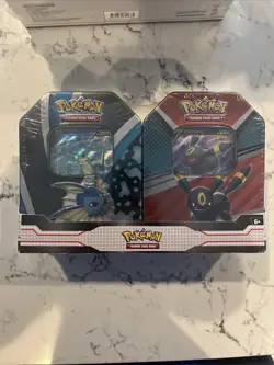 Pokemon TCG V Heroes Bundle Tins: 2-Pack of Vaporeon & Umbreon Brand New! - Image 2