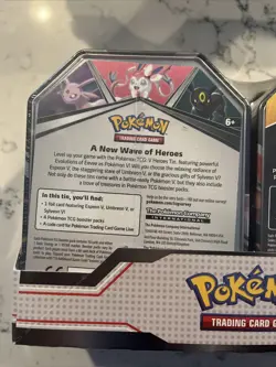 Pokemon TCG V Heroes Bundle Tins: 2-Pack of Vaporeon & Umbreon Brand New! - Image 4