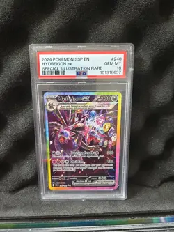 Pokemon English Hydreigon EX Holo PSA 10 Surging Sparks 240/191 SV08 - Image 1