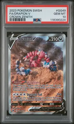 Pokemon Drapion V Crown Zenith #GG49/GG70 Full Art - PSA 10 (2023) - Image 1