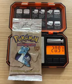 1999 Pokemon Fossil Booster Pack LONG Lapras Art - Sealed Vintage 20.91G MINT - Image 1