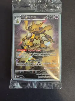 Pokemon Center STAMPED Alakazam 009 Pokemon Mega Evolutions -ETB Promo - Image 1