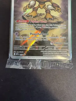 Pokemon Center STAMPED Alakazam 009 Pokemon Mega Evolutions -ETB Promo - Image 3