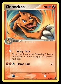 CHARMELEON - 28/108 - EX POWER KEEPERS DP POKEMON ENGLISH - LP - Image 1
