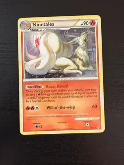 Pokemon Ninetales Holo HGSS Call of Legends 17/95 LP - Image 1