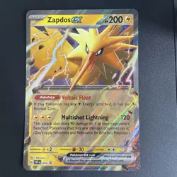 2023 JUMBO Pokemon Card - Zapdos ex #49 SV 151 Promo Oversized Holographic - Image 1