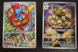 Riolu And Alakazam Mega Evolution ETB Pokemon Card Promo Cards 009 And 010 - Image 1