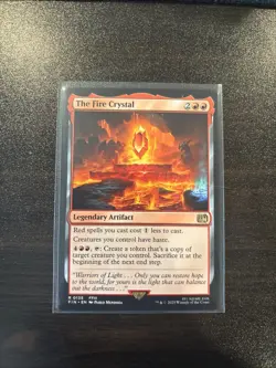 MTG the Fire Crystal 135 Universes Beyond Final Fantasy Regular Rare Card - Image 1