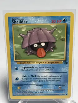 Pokemon WOTC Shellder 54/62 Fossil Set UNLIMITED Common NM Card - Image 2